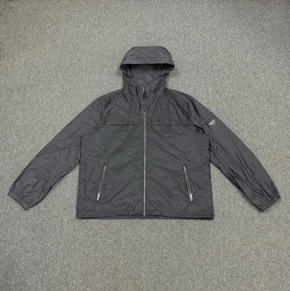 Prada Men's XL Gray Polyester Outer Jacket