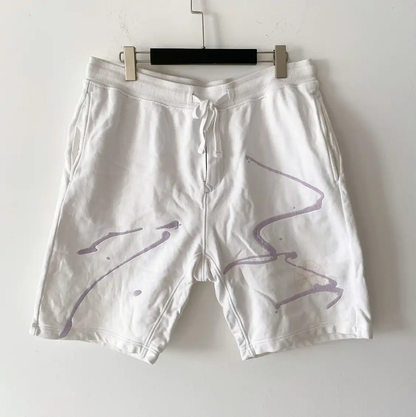 Stone Island Men's Summer White Printed Shorts 0089