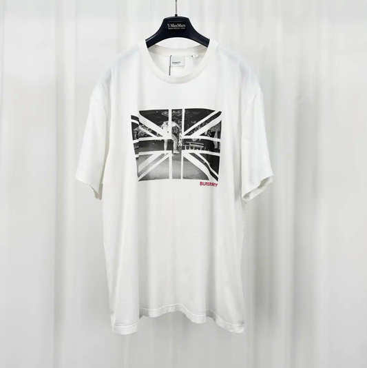 Burberry Men's Summer White Logo T-Shirt