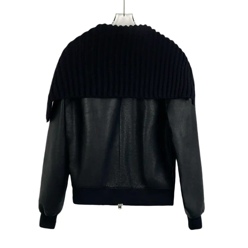 Givenchy Black Leather Men's Jacket 0089
