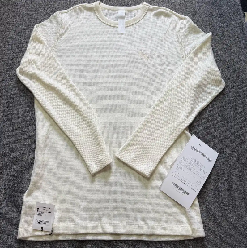 Chrome Hearts White Wool Long Sleeve Shirt 0089