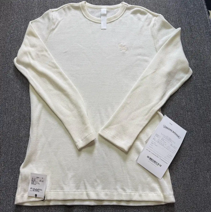 Chrome Hearts White Wool Long Sleeve Shirt 0089