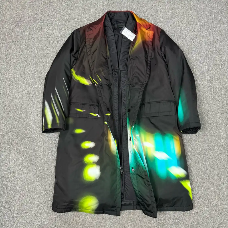 Prada Multicolor Men's Coat Size S