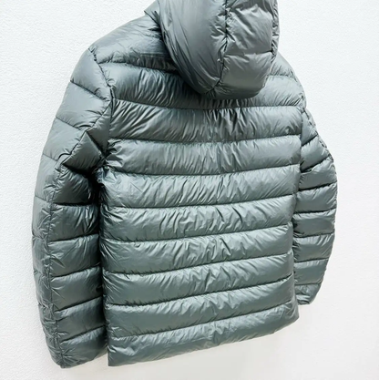 Prada Gray Men's Puffer Jacket in XL Size