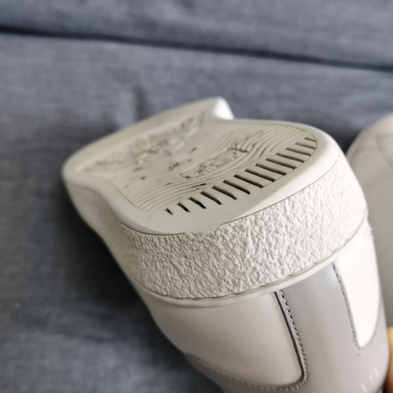 Gucci Ace Low-Top Sneakers in White and Gray 0079