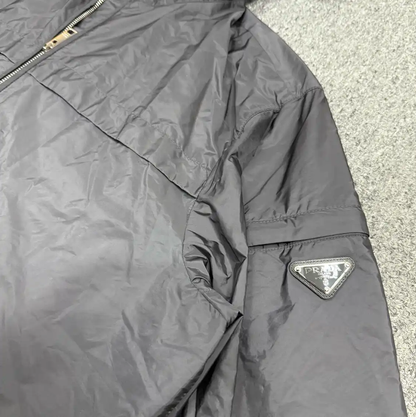 Prada Men's XL Gray Polyester Outer Jacket