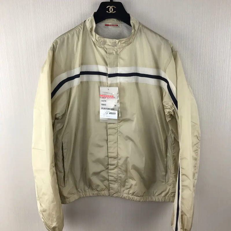 Prada Lightweight Nylon Jacket in Soft Yellow