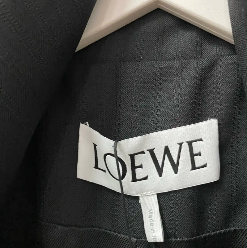 Loewe Black Long Sleeve Outerwear Jacket 0089