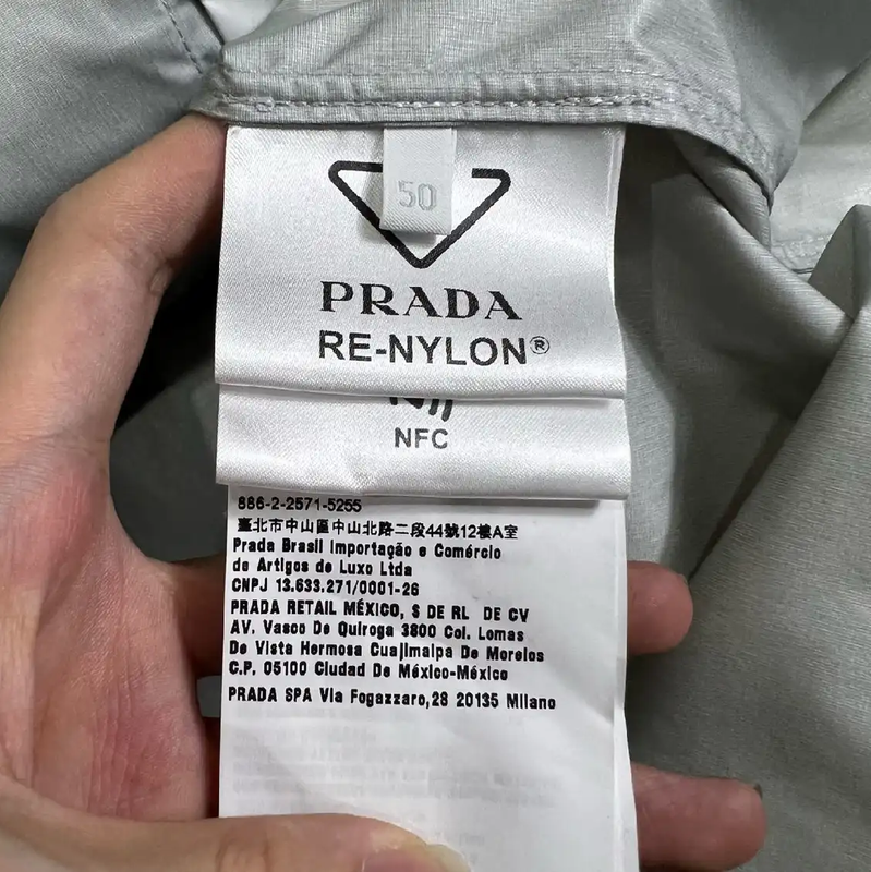 Prada Men's White Nylon Jacket