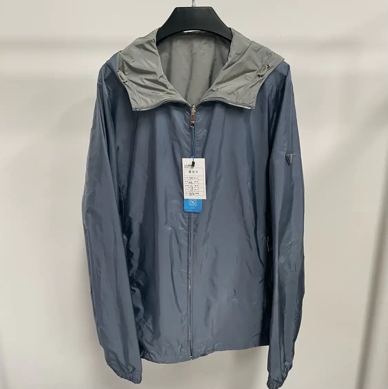 Prada XL Navy Blue Men's Outer Jacket