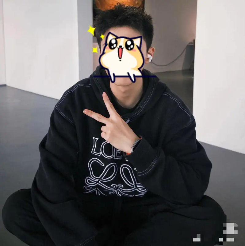 Loewe Black Cotton Men's Sweatshirt 0089