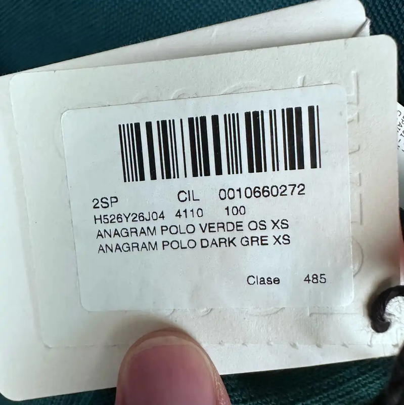 Loewe Men's Deep Green Cotton Polo Shirt 0089