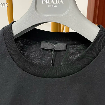 Prada Black Cotton Men's T-Shirt in XL