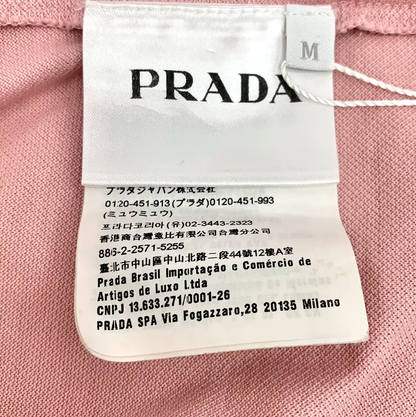 Prada Men's Pink Cotton Polo Shirt