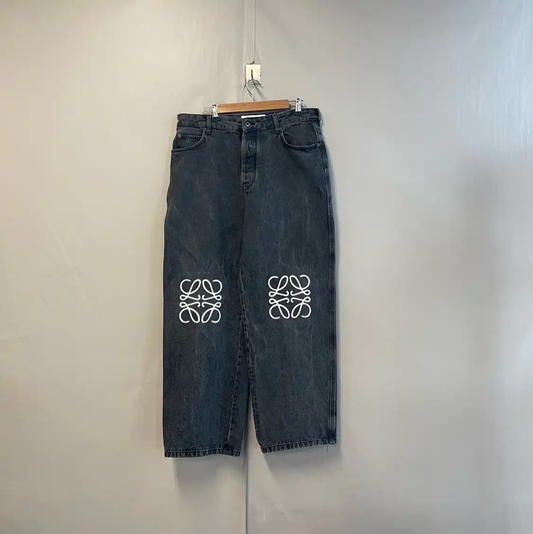 Loewe Black Casual Pants for Men 0089