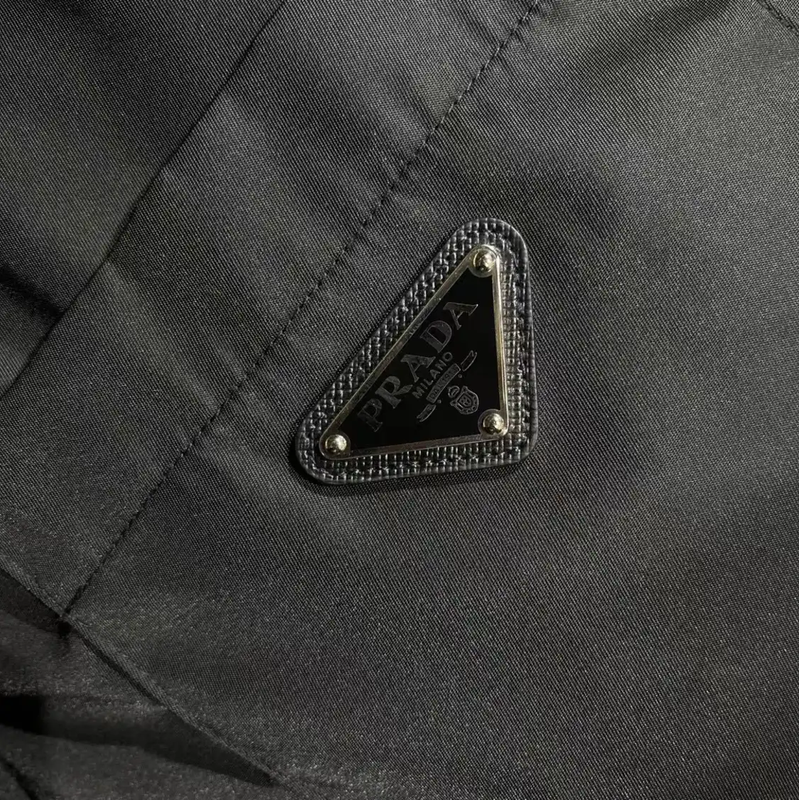 Prada Black Acetate Men's Outerwear Jacket