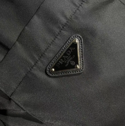 Prada Black Acetate Men's Outerwear Jacket