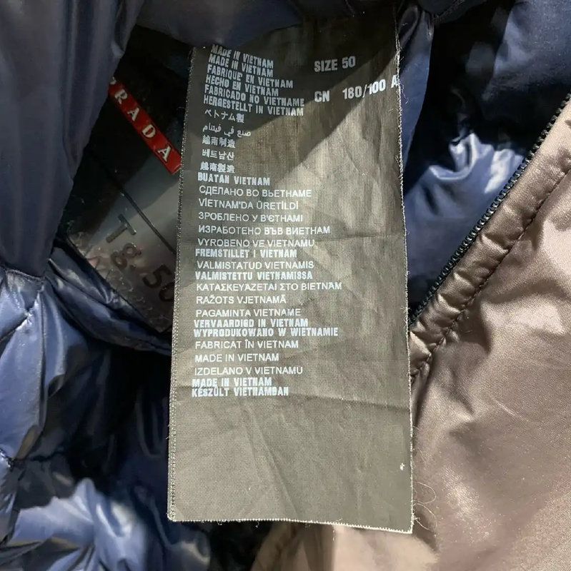 Prada Navy Down Jacket for Men