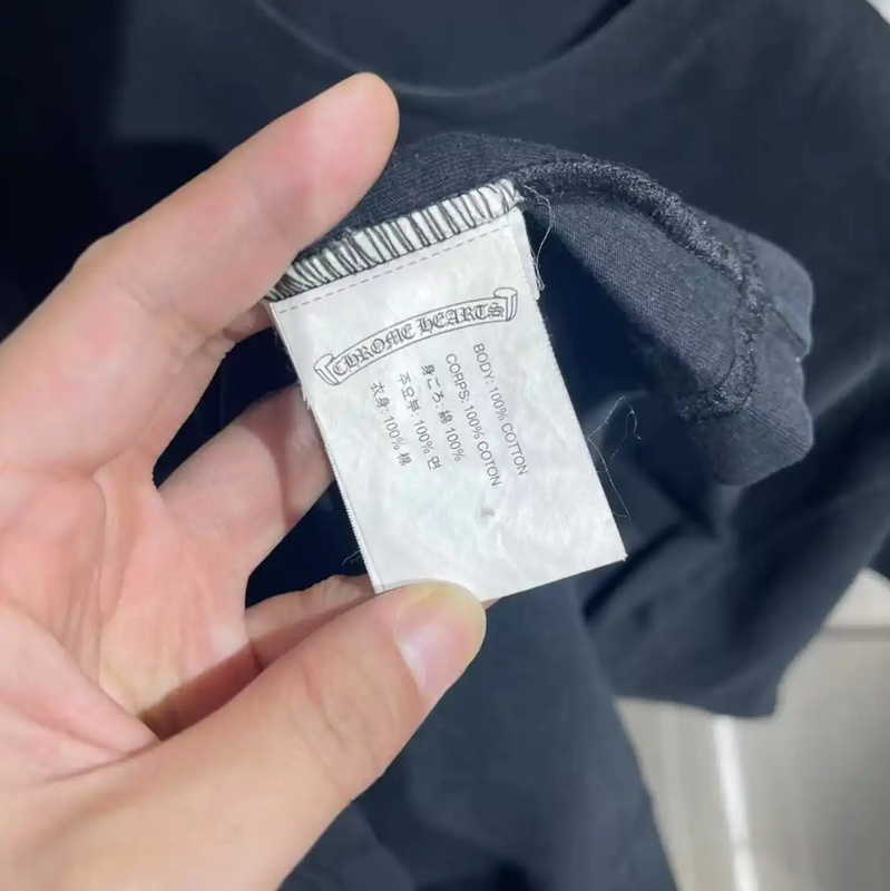 Chrome Hearts Black Cotton T-Shirt for Men 0089