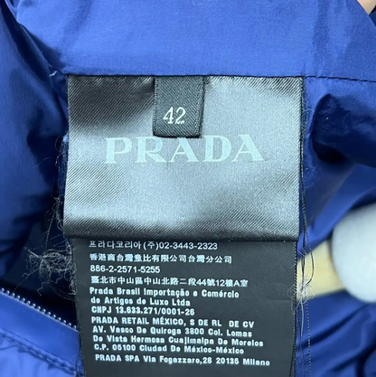 Prada Men's Large Navy Down Jacket