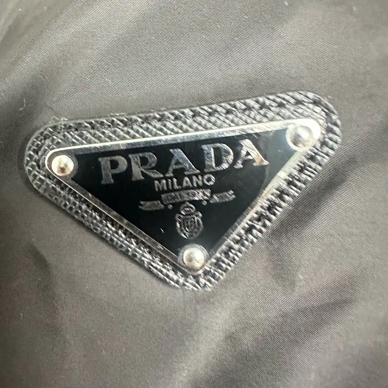 Prada Black Cotton Long Sleeve Coat for Men