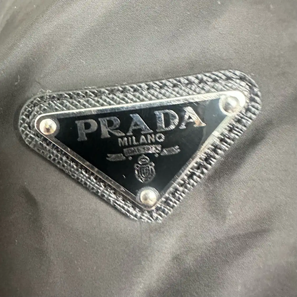 Prada Black Cotton Long Sleeve Coat for Men