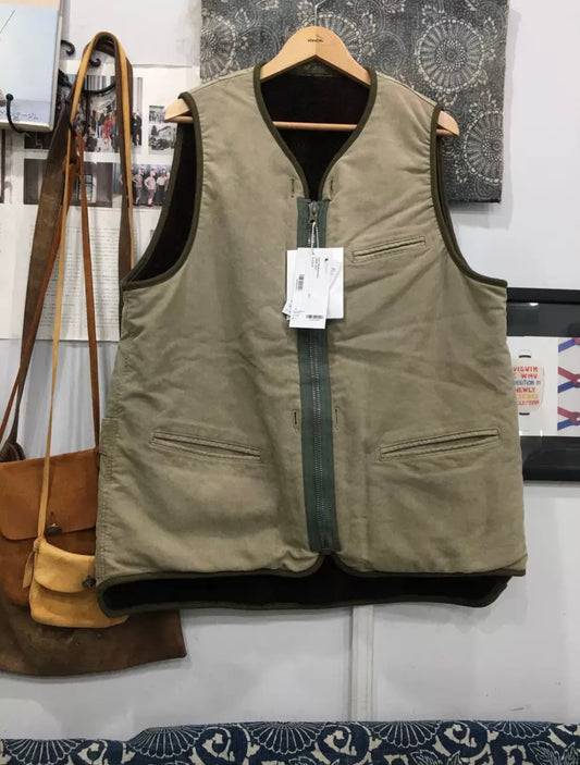 Visvim 23ss liner vest cd military