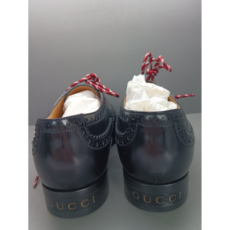 Gucci Black Leather Low-top Casual Shoes 0079