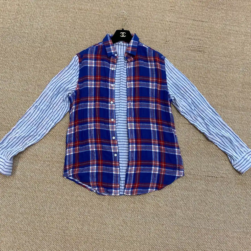 Loewe Color Block Cotton Shirt for Men 0089