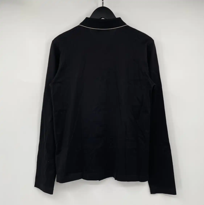 Prada Black Long Sleeve Cotton Shirt for Men