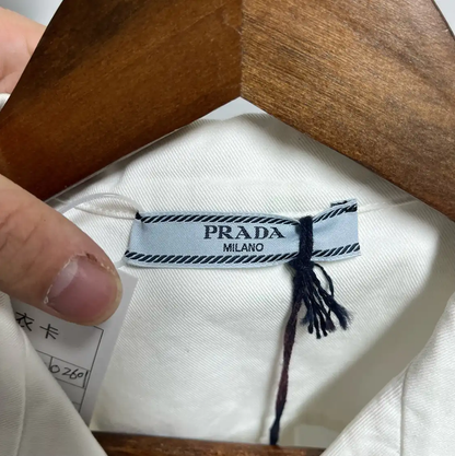 Prada White Short-Sleeve Men's Shirt