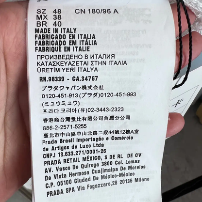 Prada Men's White Nylon Hooded Jacket