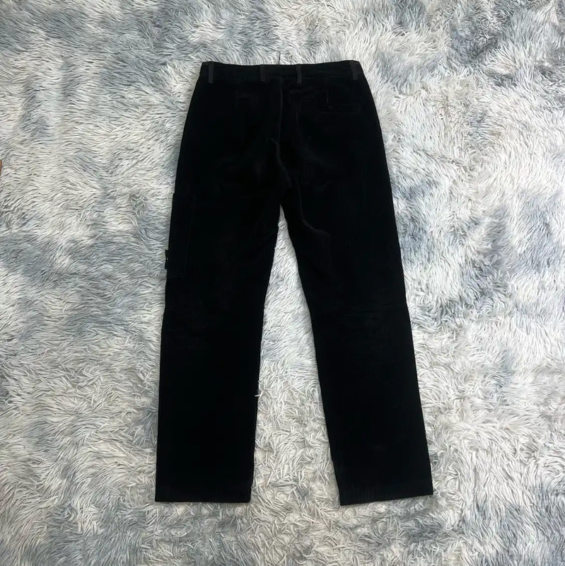 Stone Island Black Cotton Casual Pants 0089