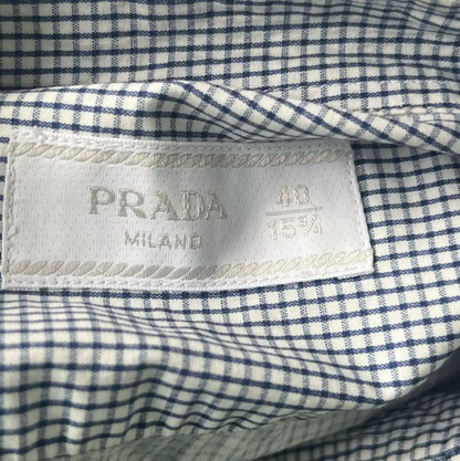 Prada Gray Long Sleeve Men's Shirt