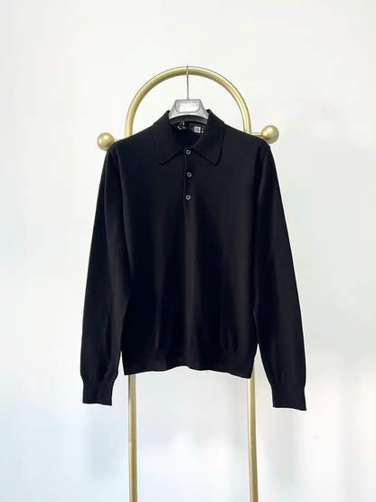 Prada Black Long Sleeve Knitted Shirt