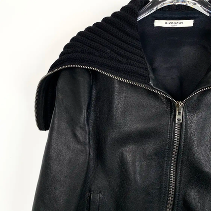 Givenchy Black Leather Men's Jacket 0089