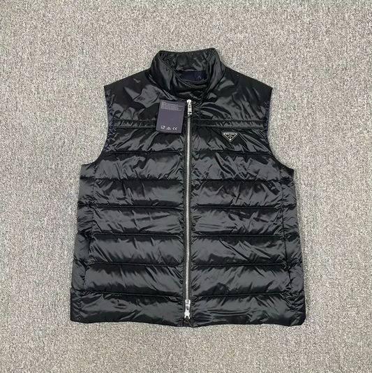 Prada Black Polyester Men's Vest