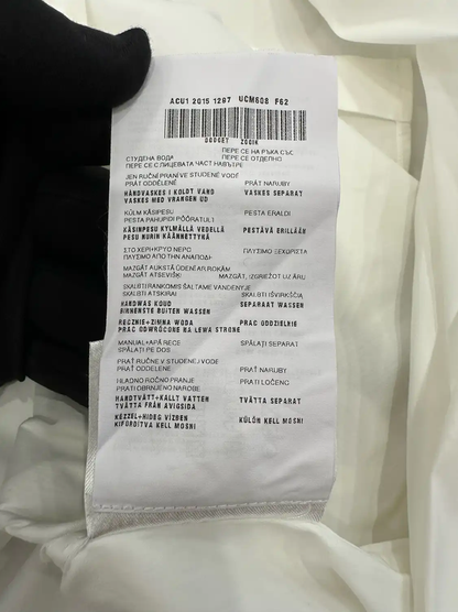 Prada White Cotton Long Sleeve Shirt