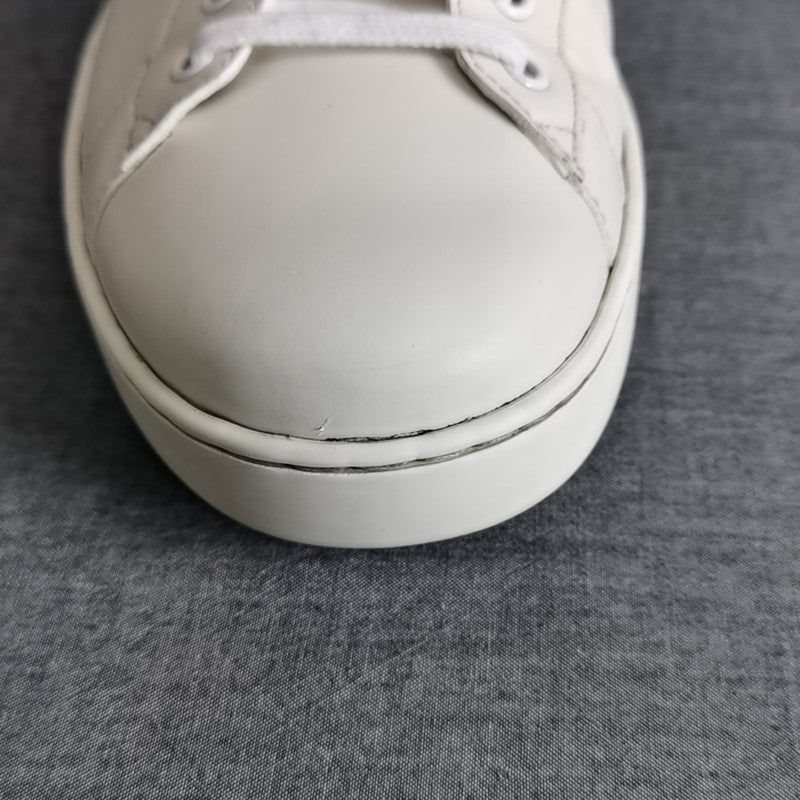 Gucci Ace Low-Top Sneakers in White and Gray 0079