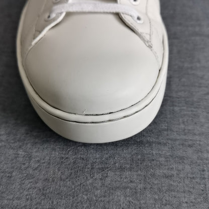Gucci Ace Low-Top Sneakers in White and Gray 0079
