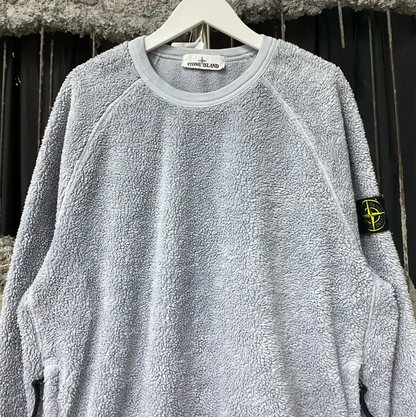 Stone Island Mid-Length Gray Long Sleeve Sweatshirt 0089