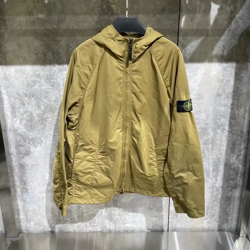 Stone Island Yellow Hooded Jacket 0089