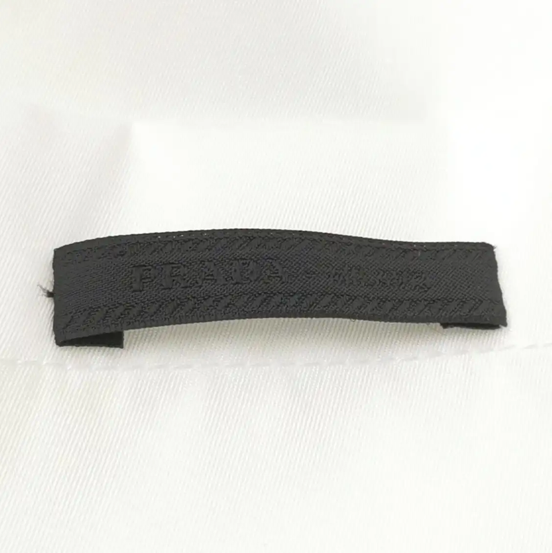 Prada Men's Short Sleeve Embroidered Logo Shirt