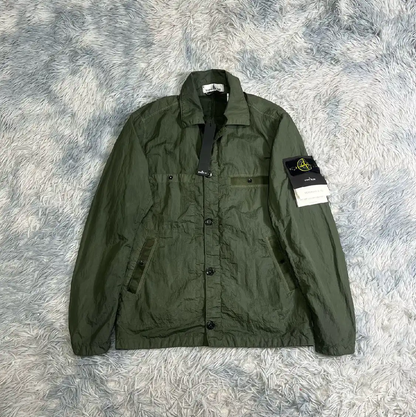 Stone Island Men's Green Nylon Jacket 0089