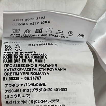 Prada White Cotton Men's T-Shirt