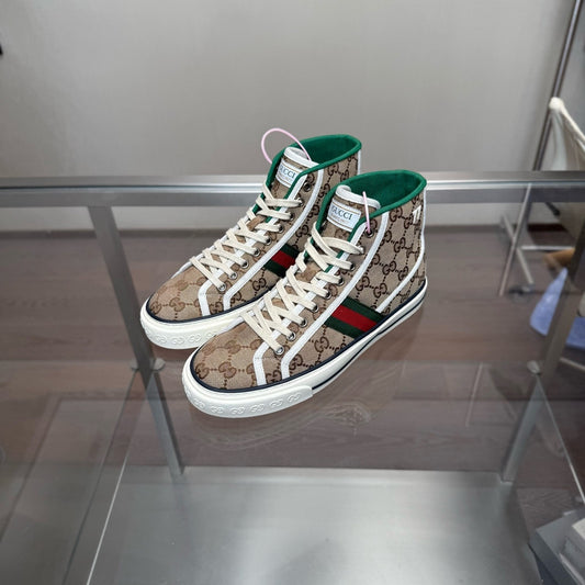 Gucci Tennis 1977 High Top Canvas Sneakers 0079