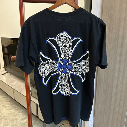 Chrome Hearts Black Cotton T-Shirt for Summer 0089