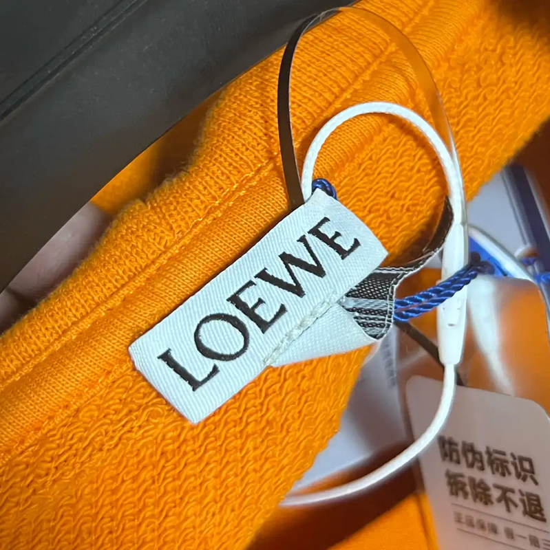 Loewe Orange Cotton Men's Hoodie 0089
