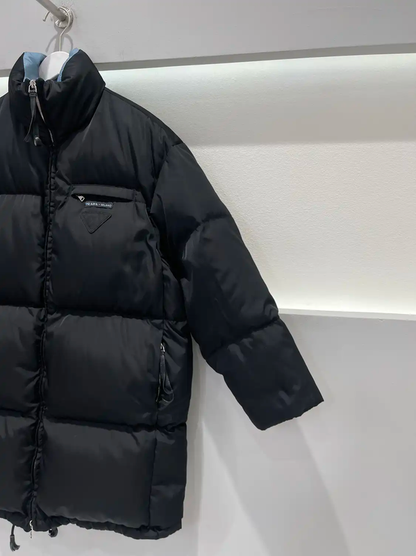 Prada Classic Black Long Puffer Jacket