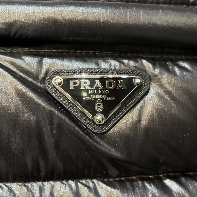 Prada Black Cotton Blend Men's Sleeveless Jacket